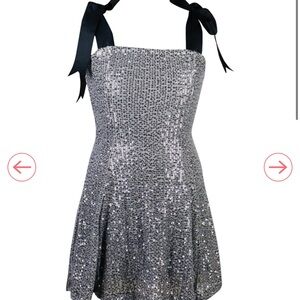 Flowers by Zoe Silver Sequin Sleeveless Dress